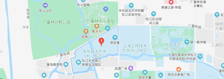 华东政法大学学校地图