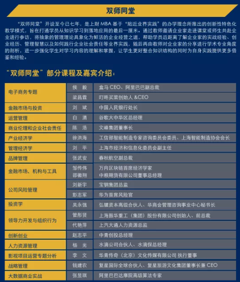 2023年上海财经大学商学院工商管理硕士（金融投资MBA）非全日制研究生招生简章