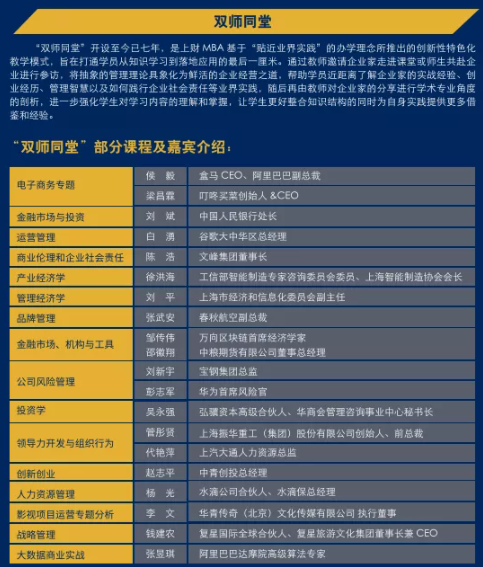 2023年上海财经大学商高级工商管理硕士（EMBA）研究生招生简章