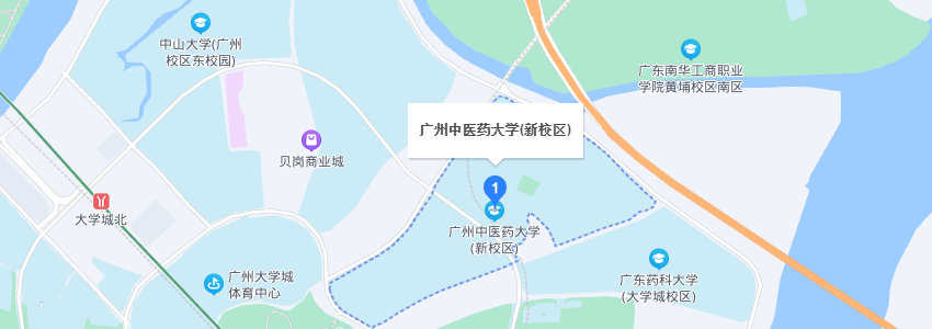 广州中医药大学学校地图