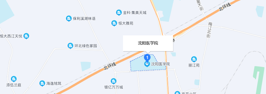 沈阳医学院学校地图