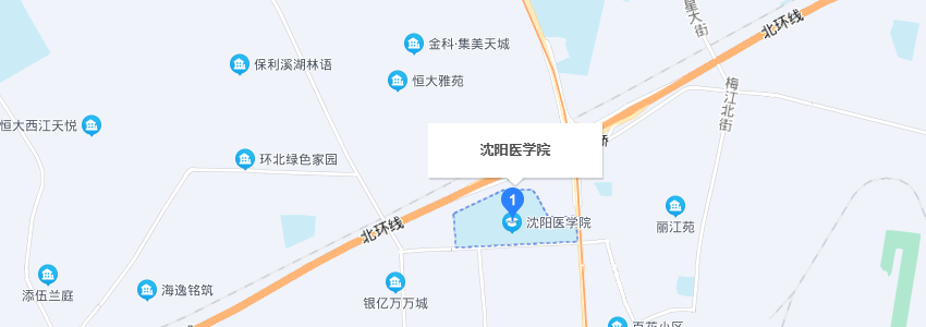 沈阳医学院校内地图图片