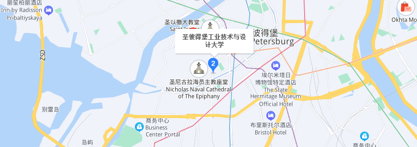 俄罗斯圣彼得堡国立工业技术与设计大学学校地图