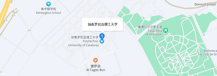 西班牙加泰罗尼亚理工大学学校地图