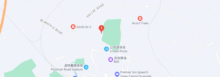 英国萨福克大学学校地图