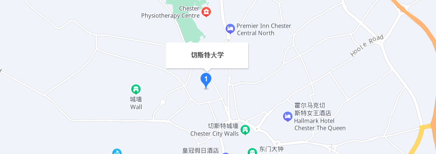 英国切斯特大学学校地图