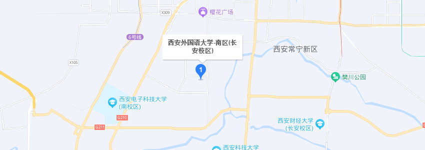 西安外国语大学学校地图