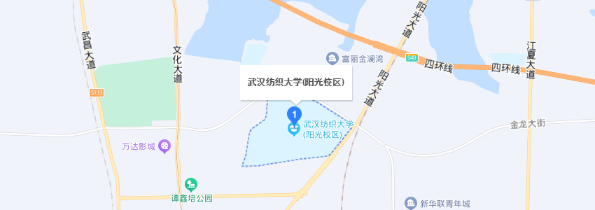 武汉纺织大学学校地图