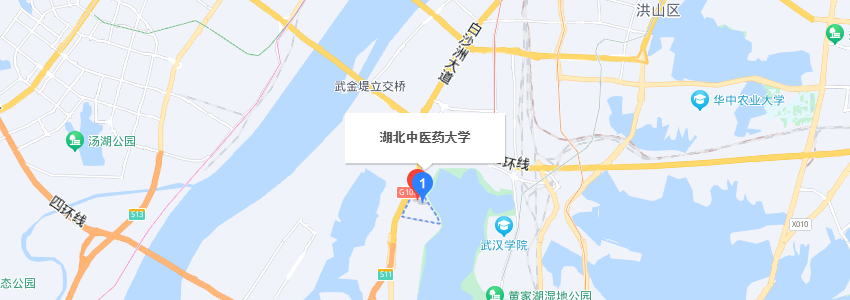 湖北中医药大学学校地图