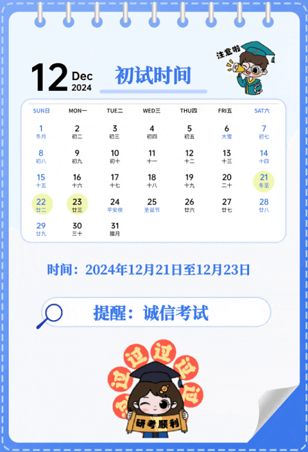 全国硕士研究生初试时间